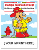 Practice Fire Safety - Practique Seguridad de fuego Spanish Coloring Book
