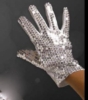 Silver Sequined Glove - Right Hand