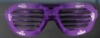 Purple Light-Up Slotted Eyeglasses