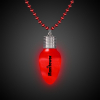 Red Bulb LED Bead Necklace