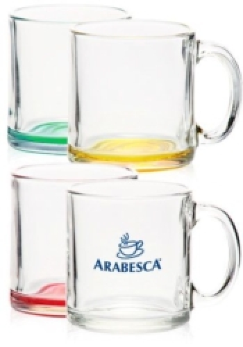 13 oz. Libbey Clear Glass Coffee Mugs