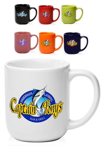 16 oz. Vibrant Color Glossy Ceramic Mugs