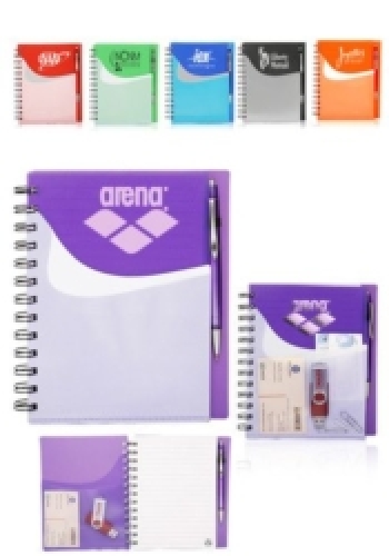 Spiral Notebooks with Front Pocket