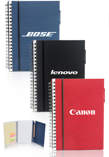 Spiral Notebooks with Elastic Closure