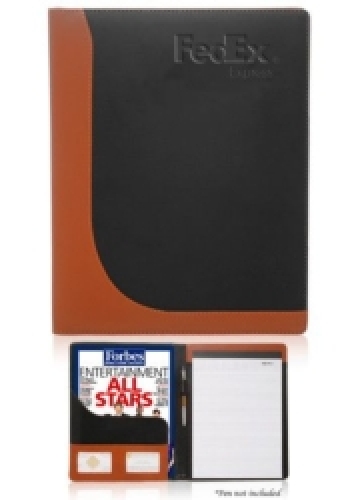 Curve Two Tone Leather Portfolios