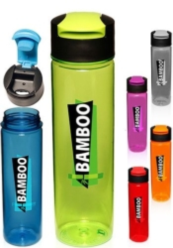 24 oz. Flip Top Slim Water Bottles