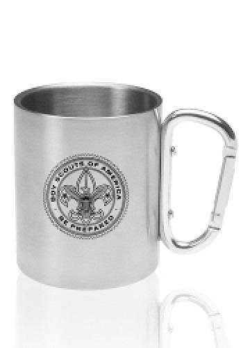 10 oz. Carabiner Handle Stainless Steel Mug