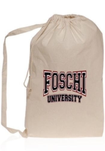 Collegiate Natural Cotton Laundry Bags