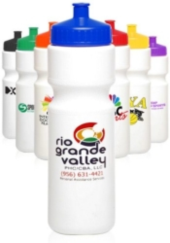 28 oz. Push Cap Plastic Water Bottle