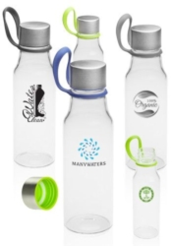 17 oz. Glass Water Bottles with Carrying Strap