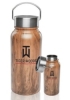 30 oz. Large Wood Coated Stainless Steel Water Bottles