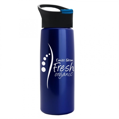 26 oz Metallic Flair Bottle with Pop-up Lid