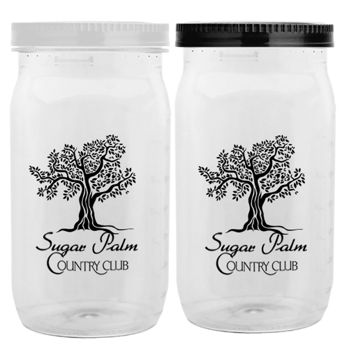 27 oz. Tritan™ Clear Mason Storage Jar with Lid