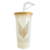 32 oz. Super Sipper Sport Cup with Gold Flakes and Straw cap