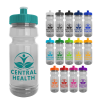 The Trainer - 24 oz. Clear Sports Bottle with Pushpull lid