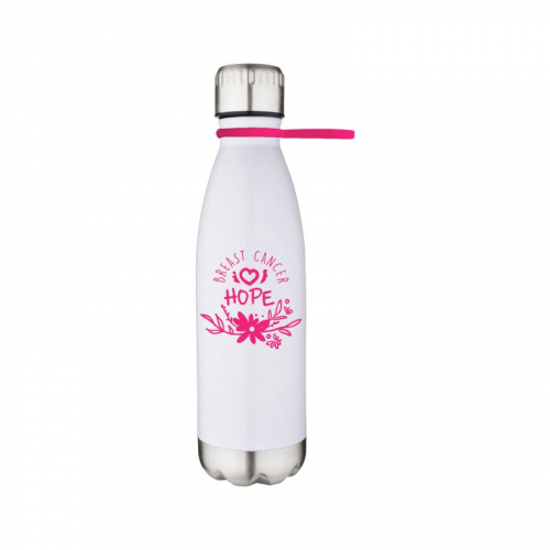 17 oz Stainless Steel Bottle with Silicone Strap