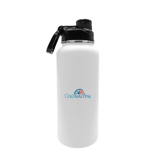 32.5 Oz. Rubberized Stainless Steel Water Bottle