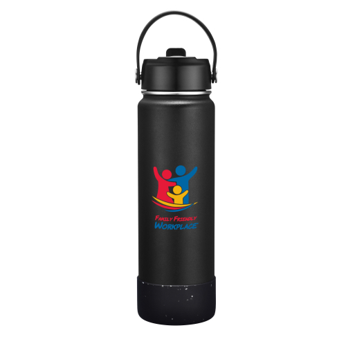 27 oz. Stainless Steel Water Bottle with Silicone Bottom Sleeve