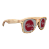 LensTek Light Wood Tone Miami Sunglasses