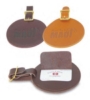 Round Leather Luggage Tag