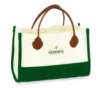 Fashion Tote w/Spade End Leather Handles