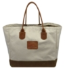 Town & Country Tote (Natural Canvas/Waxed Trim)
