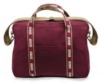 Large Attaché (Dyed Canvas) w/Custom Motif Woven Ribbon
