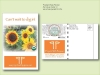 Organic Sunflower Autumn Beauty Seed Packet - Postcard Mailer Size 4