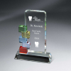 Optic Crystal Cornerstone Excellence Award - Small