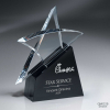 Optic Crystal Erupting Star Award - Small (Include