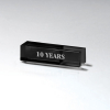Black Glass Bar With Silver Color-Fill (Includes F