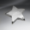 Silver Tone Star Paperweight (FREE Setup - Text On
