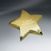 Gold Tone Star Paperweight (FREE Setup - Text Only