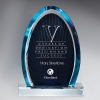 Small Blue Dynasty Award With Clear Lucite Base