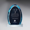 Large Blue Dynasty Award With Clear Lucite Base