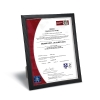 Black Plastic Certificate Frame