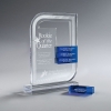 Clear Lucite Perpetual Award - Small(Glass Bars So
