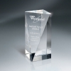 Optic Crystal Triangle Front Pillar - Small