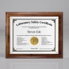 Certificate/Overlay Plaque For 7
