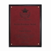 Classic Leatherette On Black Plaque - Small