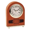 Leatherette Dome Top Clock - Rawhide