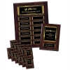 Walnut Finish 12-Plt Scroll Border Plaque  With Easy Perpetual Plate Release Program And 12 Individual 5