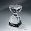 Faceted Crystal Cup On Clear Base - Small