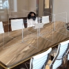 Acrylic Office 10 Panel Tabletop Partition Safety Barrier. Designed For A 3 X 10-Foot Table Resulting In Six Partitions. Features Interlocking Panels With Easy Slide-In Assembly Construction. Anti-Ski Rubber Components Included. Ships Flat. Blank. Add Op