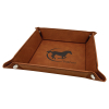Rawhide Leatherette Snap Tray