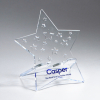 Phone Holder Star, Clear Acrylic with Star Cut-out Design