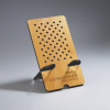 Phone Holder, Rectangle Alder Wood with Diamond Cut-out Design