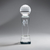 Crystal Column With Ball, Female Volleyball
