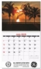 Serene Sunsets Monthly Wall Calendar w/Coil Bound (10 5/8