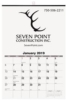 Monthly Wall Calendar w/1 Image (12¼